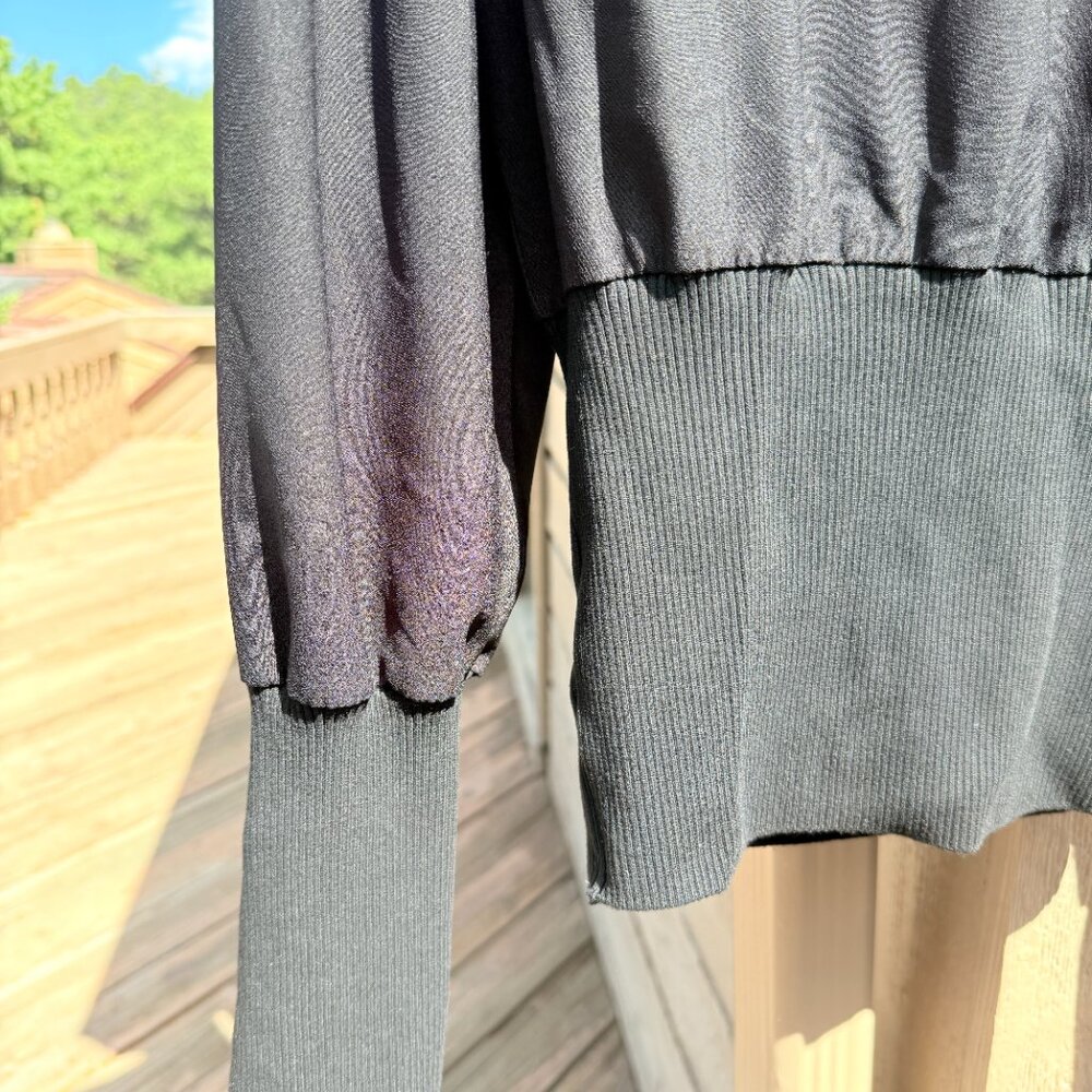 EUC French Connection Combination Black Turtleneck - Picture 7 of 10